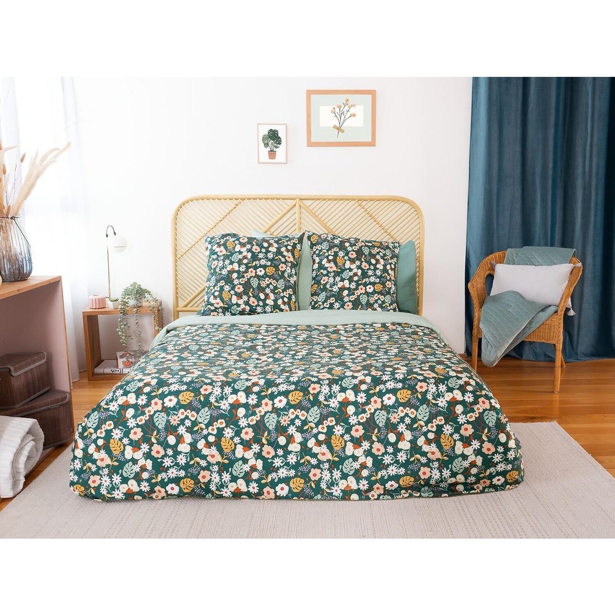 Home collection Parure Housse De Couette 100% Microfibre 72gsm Cueillette