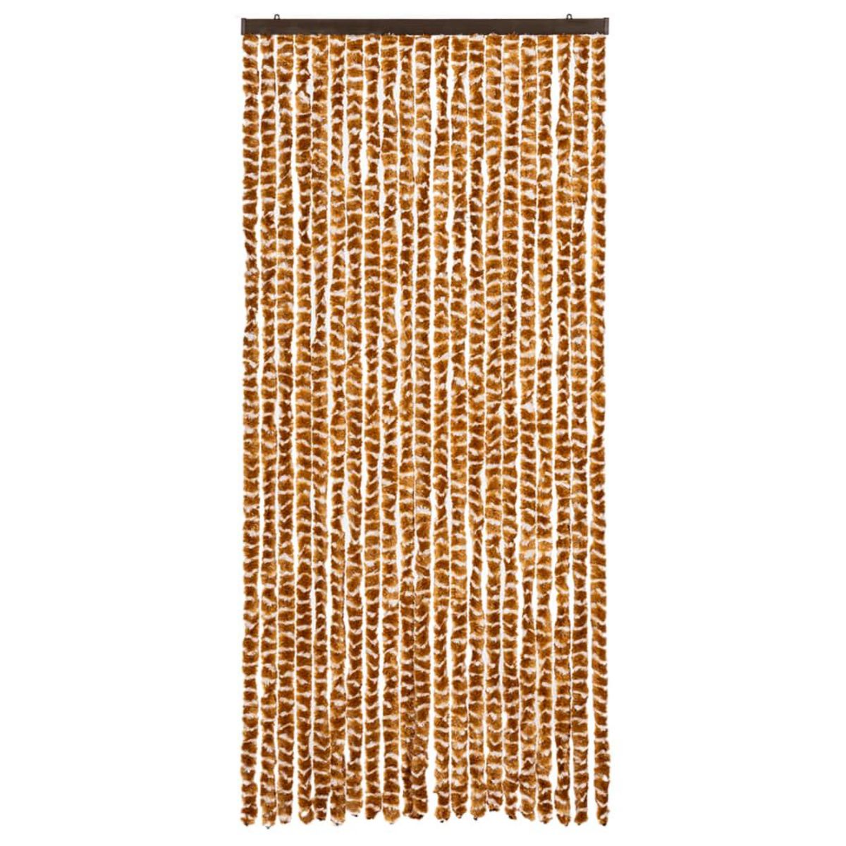 VIDAXL Moustiquaire Ocre et blanc 90x220 cm Chenille