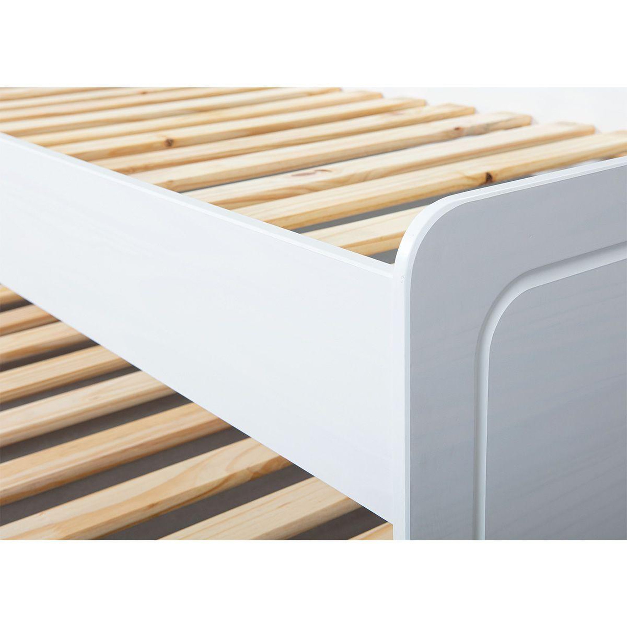 Voir la diapositive 4 : INTERLINK Lit enfant gigogne  travis  90x200cm blanc