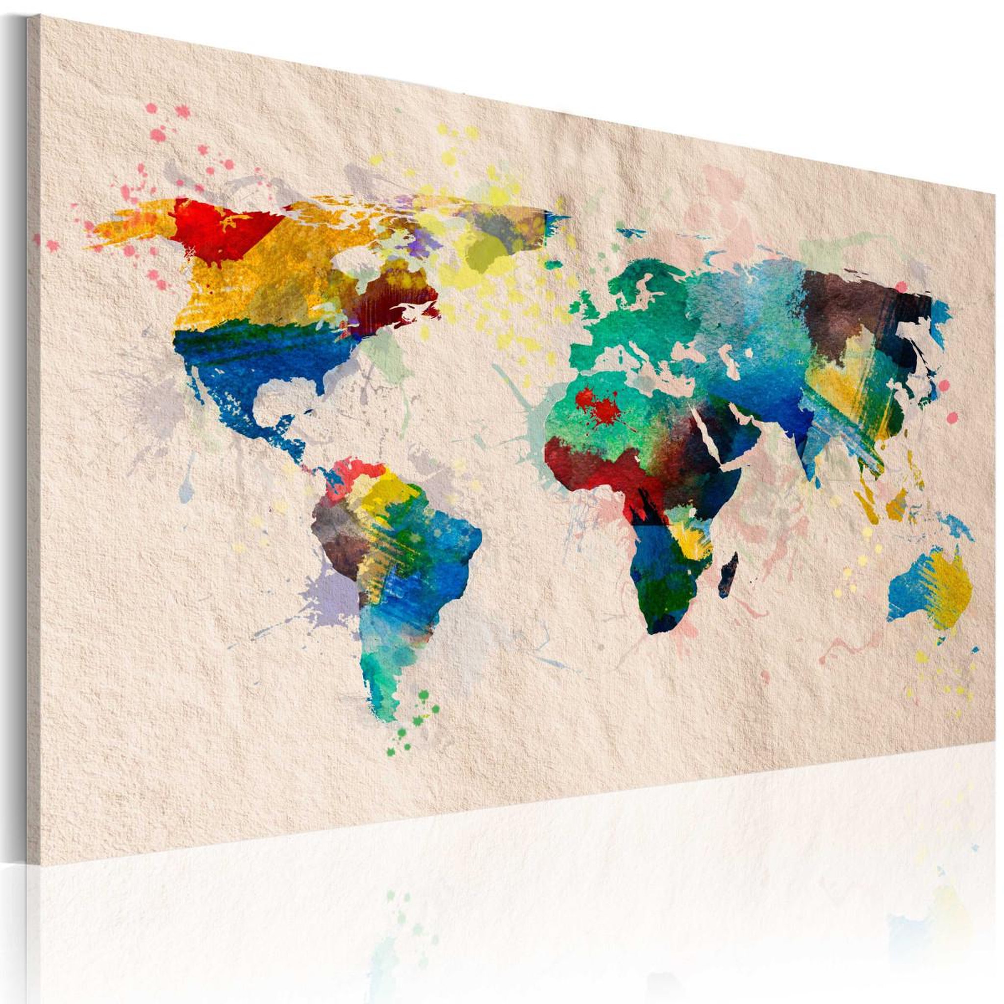 Paris Prix Tableau imprimé  monde de couleurs. Coloris disponibles : Multicolore