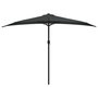 Voir la diapositive 3 : VIDAXL Parasol de balcon et mat en aluminium Anthracite 300x155cm Demi