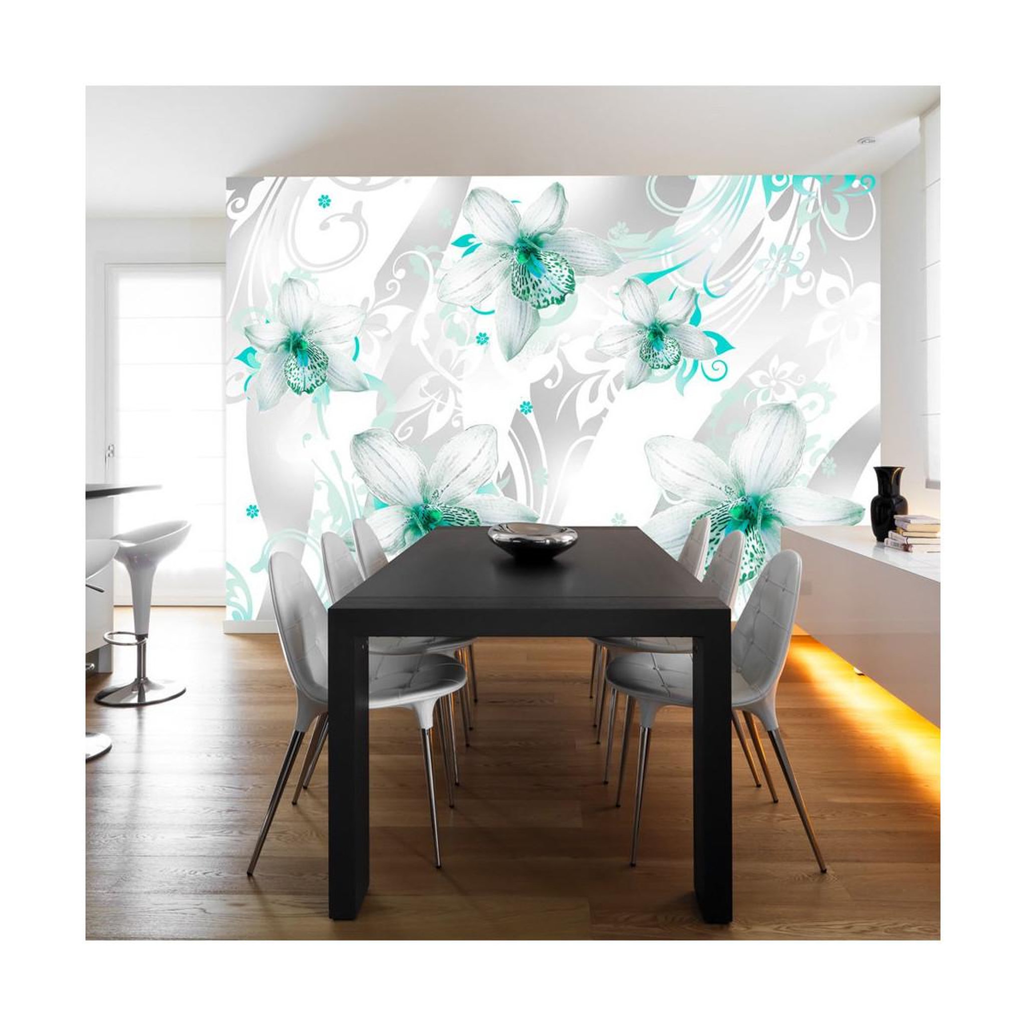 Paris Prix Papier peint  sounds of subtlety turquoise. Coloris disponibles : Multicolore