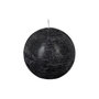 Voir la diapositive 2 : COMPTOIR DE LA BOUGIE Bougie Boule  Rustic  10cm Noir
