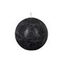 Voir la diapositive 2 : COMPTOIR DE LA BOUGIE Bougie Boule  Rustic  10cm Noir