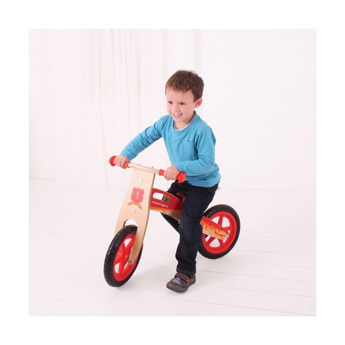 BIGJIGS Mon premier vélo d'équilibre - Rouge