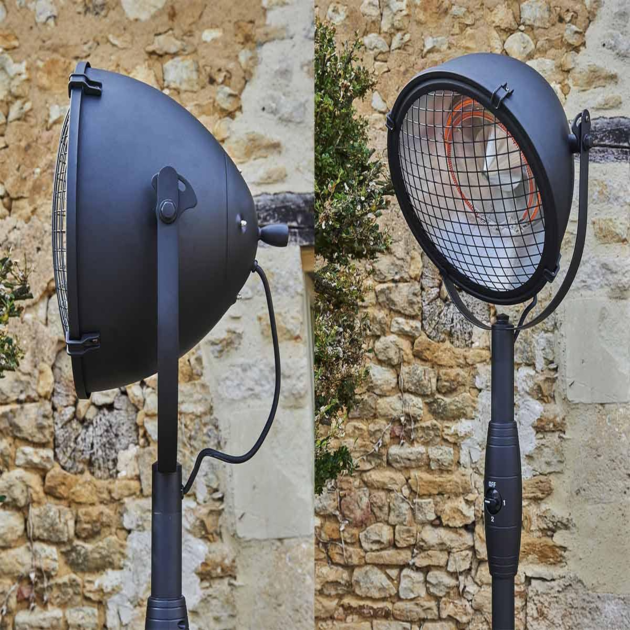 Voir la diapositive 3 : FAVEX Parasol chauffant électrique Côme - Favex