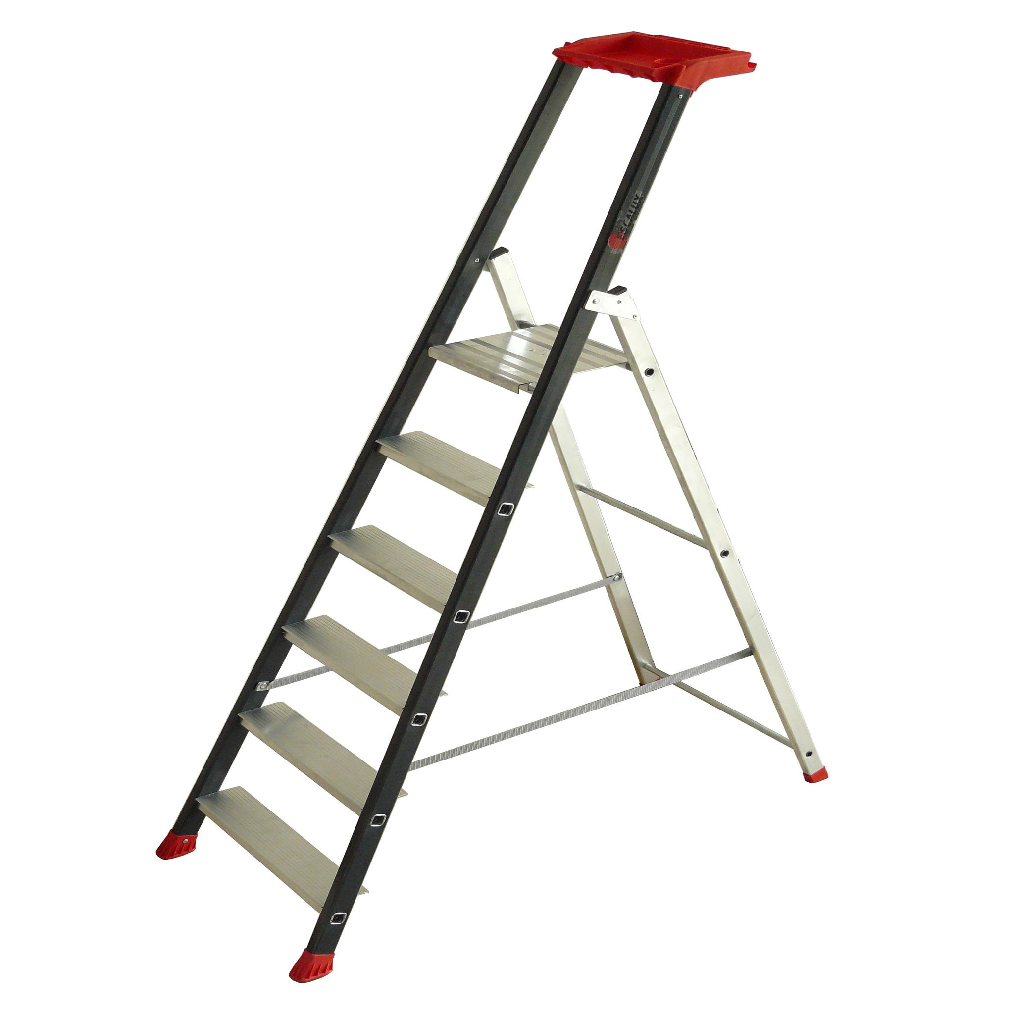 Voir la diapositive 2 : Escalux ESCABEAU PROFESSIONNEL "PROLUX PLUS" 6 MARCHES