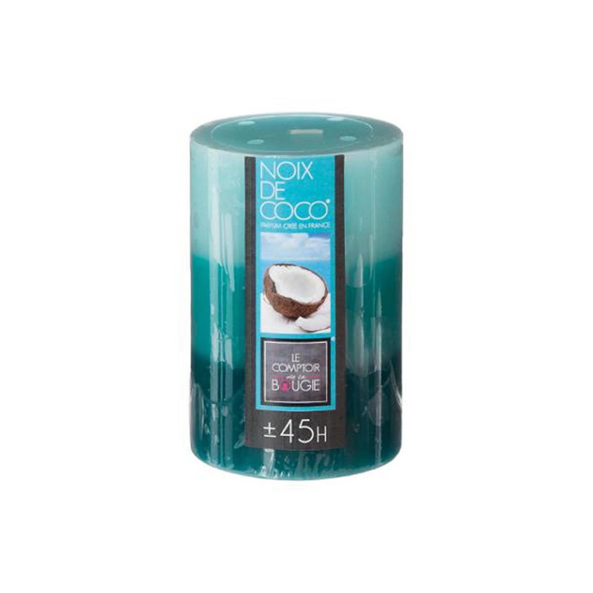 Voir la diapositive 2 : COMPTOIR DE LA BOUGIE Bougie parfumée ronde  trio  310g coco