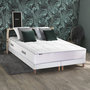 Voir la diapositive 2 : IDLITERIE Ensemble matelas Ressort 7 zones + sommier + oreiller + couette - FABRICATION FRANCAISE