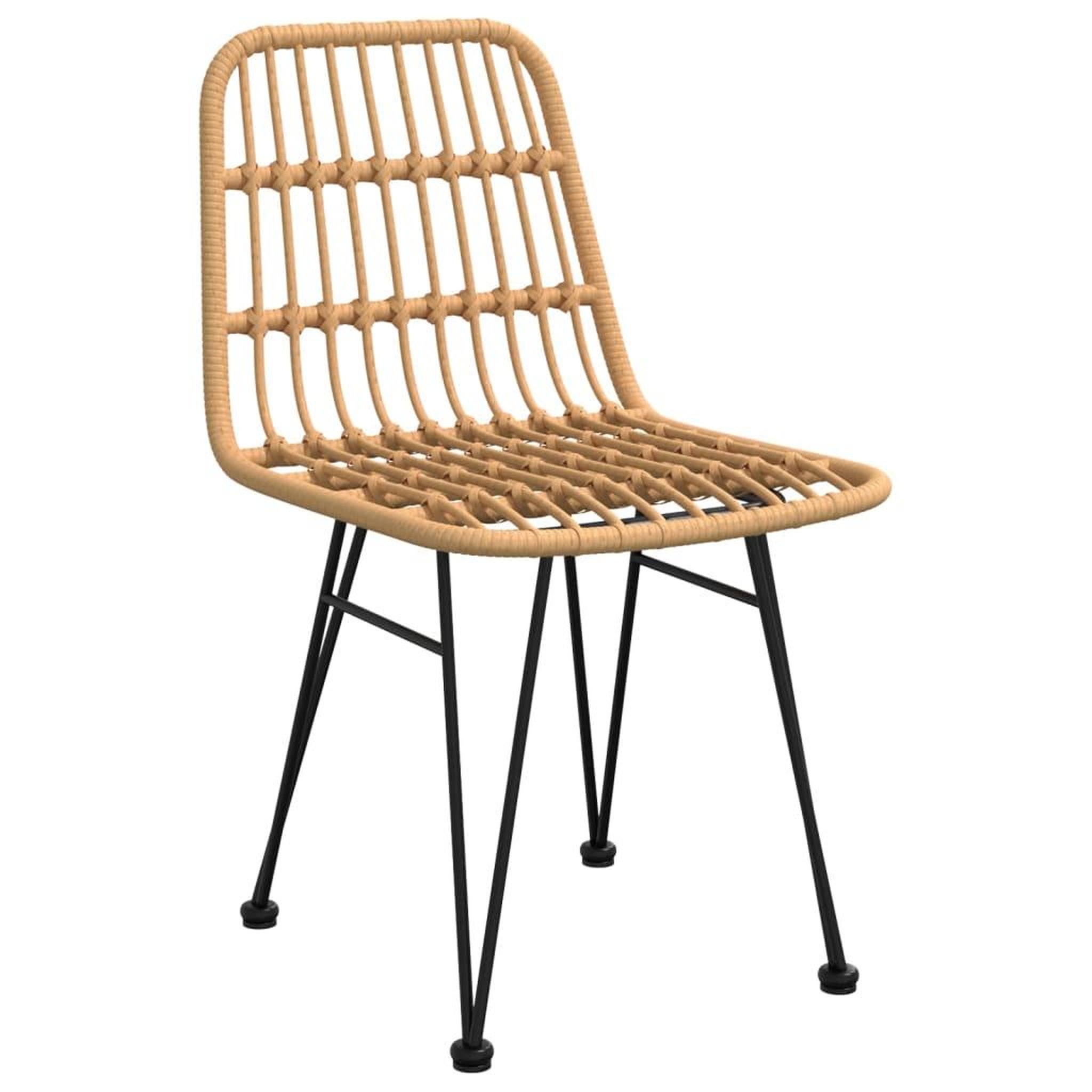 Voir la diapositive 5 : VIDAXL Ensemble a manger de jardin 5pcs Resine tressee