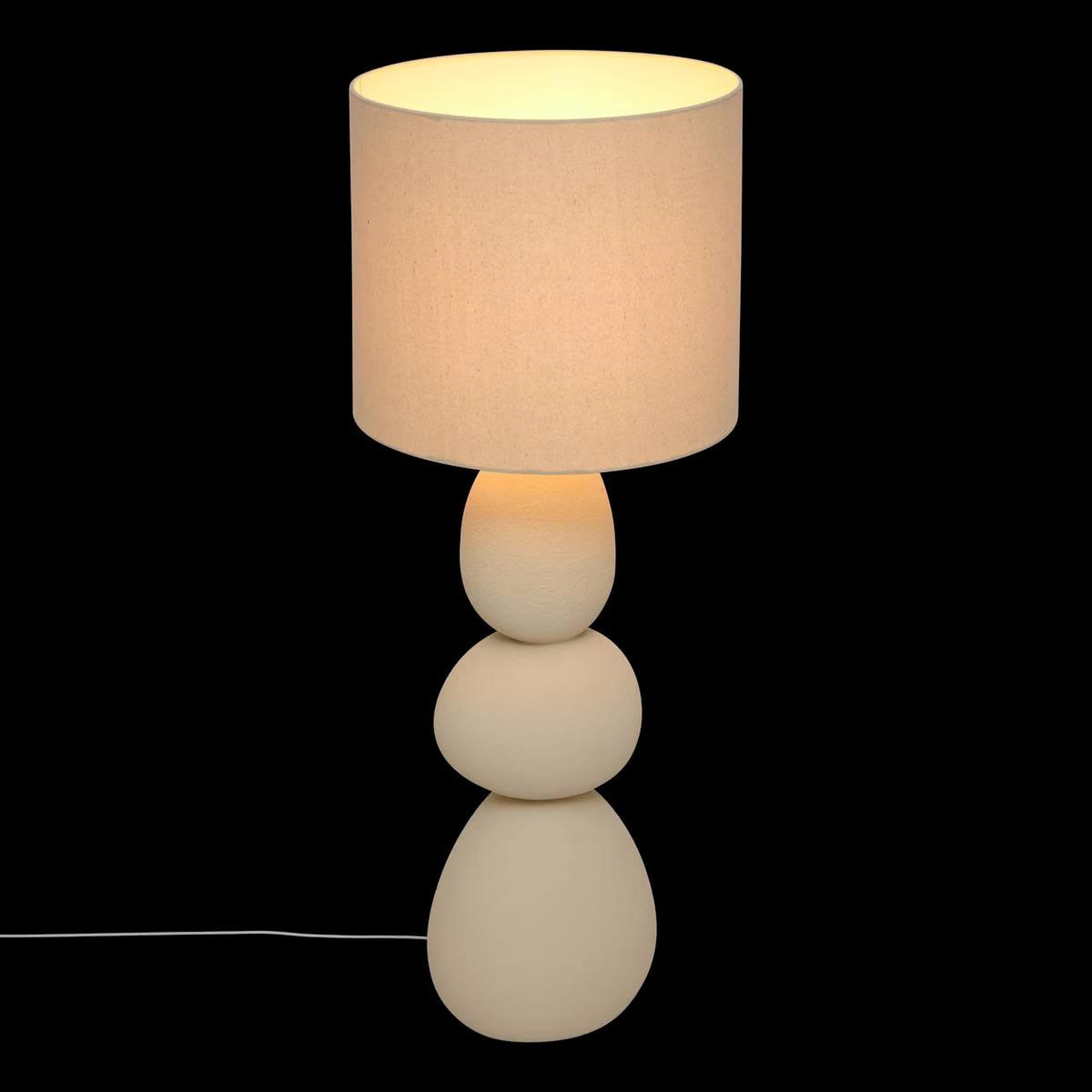 Voir la diapositive 2 : ATMOSPHERA Lampadaire design en céramique  alitha  100cm beige