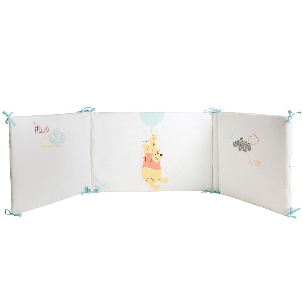 Babycalin Tour de lit bébé en velours Disney - 40 x 180 cm - Winnie