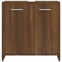 Voir la diapositive 5 : VIDAXL Armoire de bain Chene marron 60x33x60 cm Bois d'ingenierie