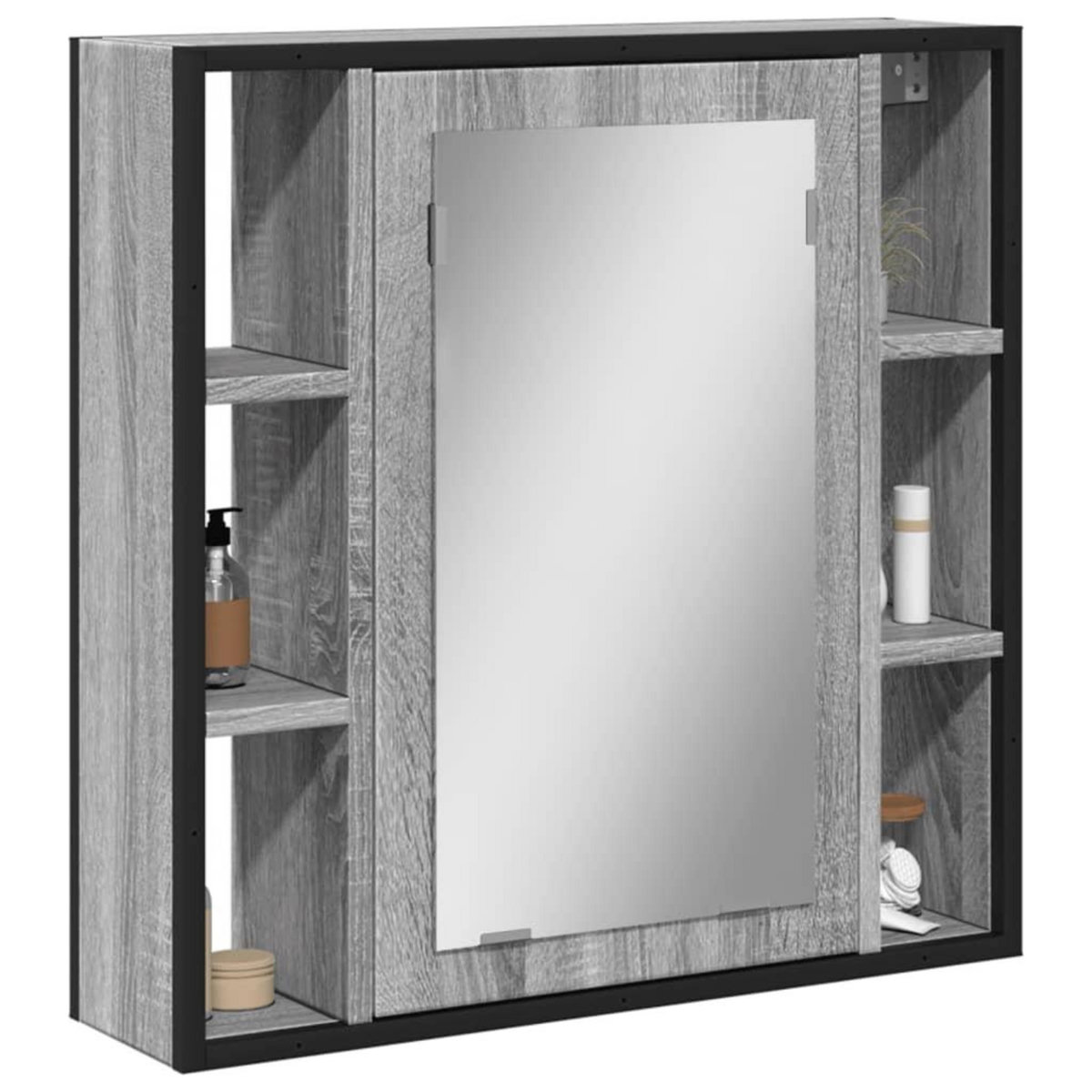 VIDAXL Armoire a miroir de salle de bain sonoma gris bois d'ingenierie