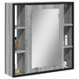 Voir la diapositive 1 : VIDAXL Armoire a miroir de salle de bain sonoma gris bois d'ingenierie