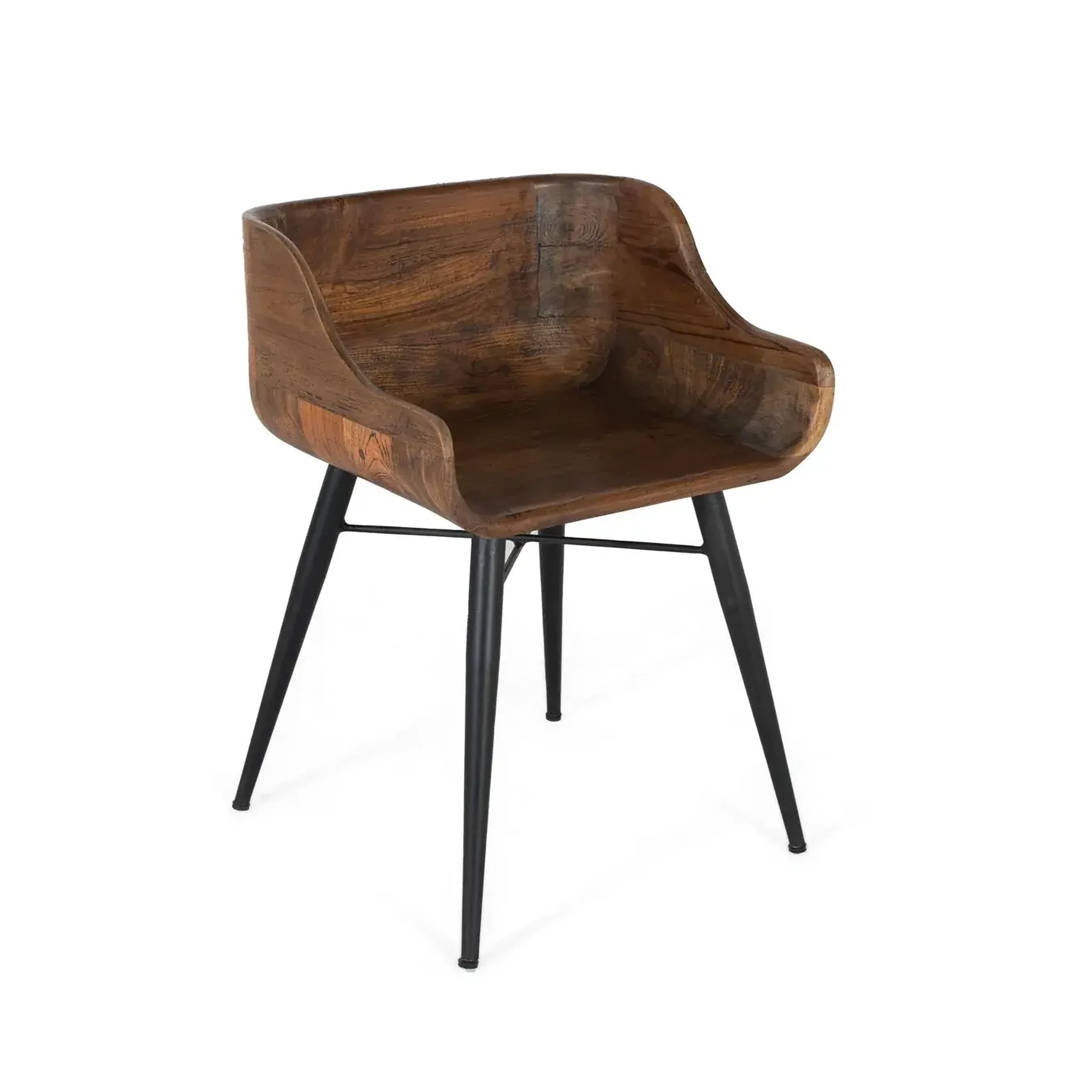 GINER Y COLOMER SL Chaise en bois de teck 45 cm style rustique moderne