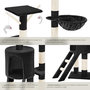 Voir la diapositive 4 : tectake Arbre à chat 144 cm avec griffoir et plateforme d'escalade noir