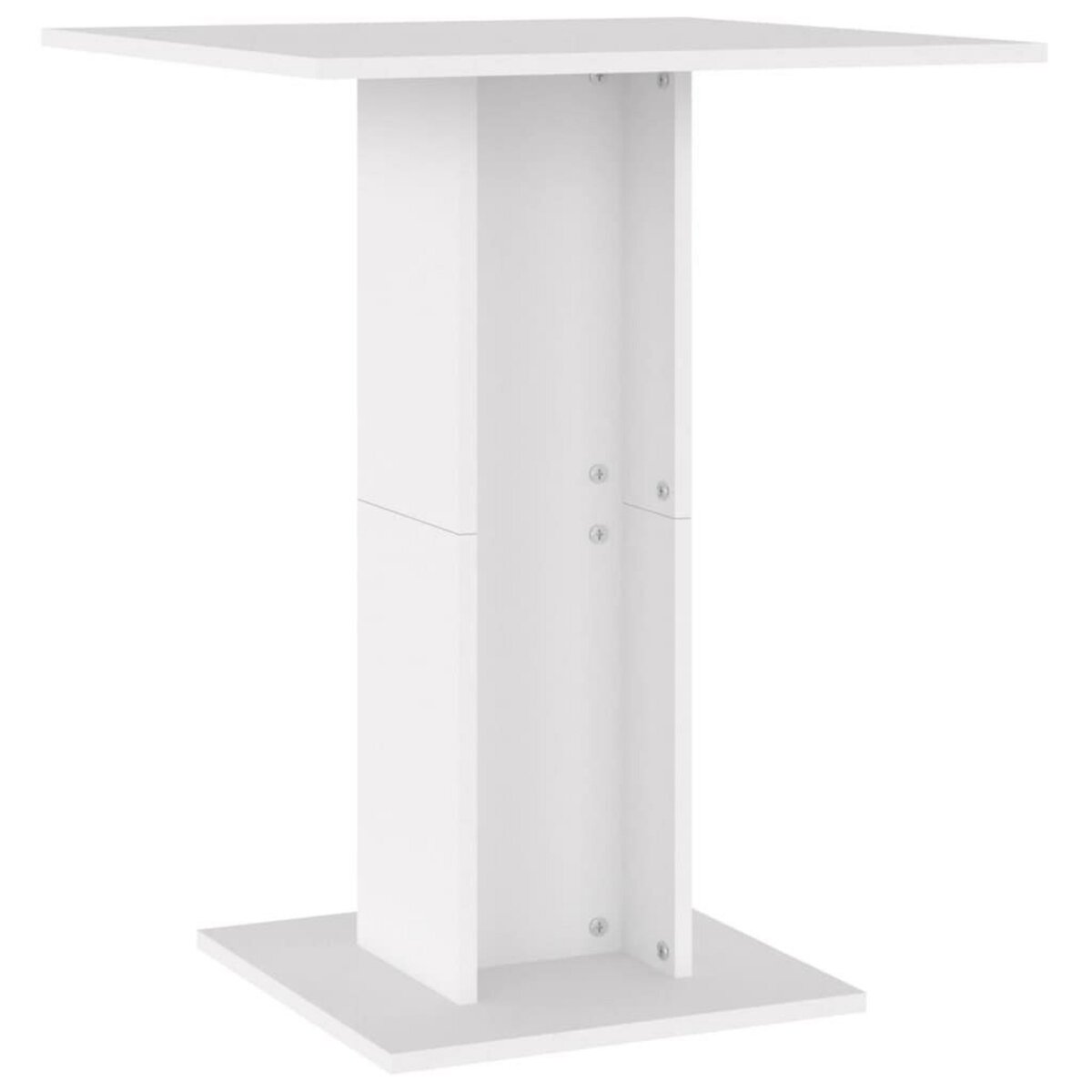 VIDAXL Table de bistro Blanc 60x60x75 cm Bois d'ingenierie