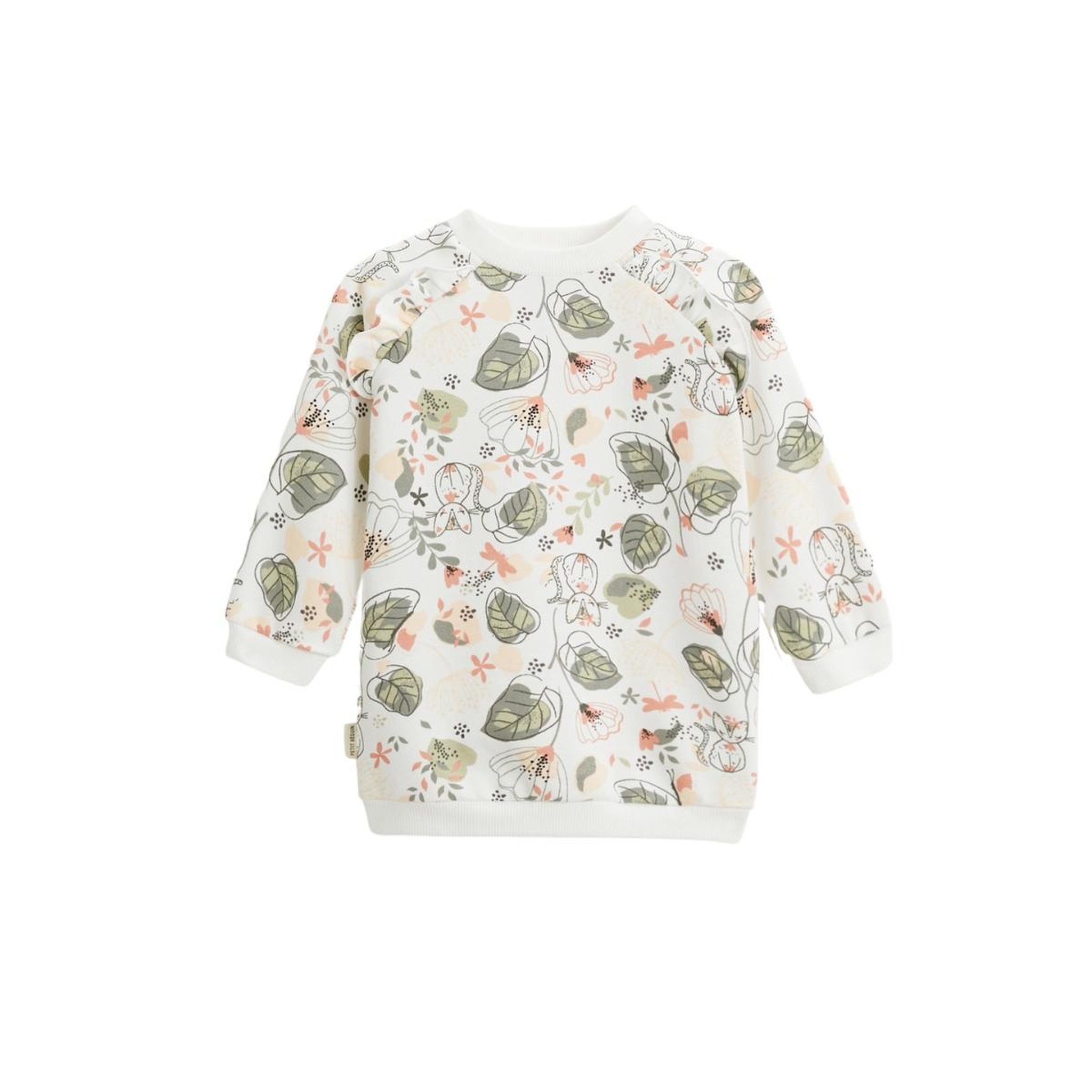 Petit Béguin Robe bébé en molleton Lily. Coloris disponibles : Beige