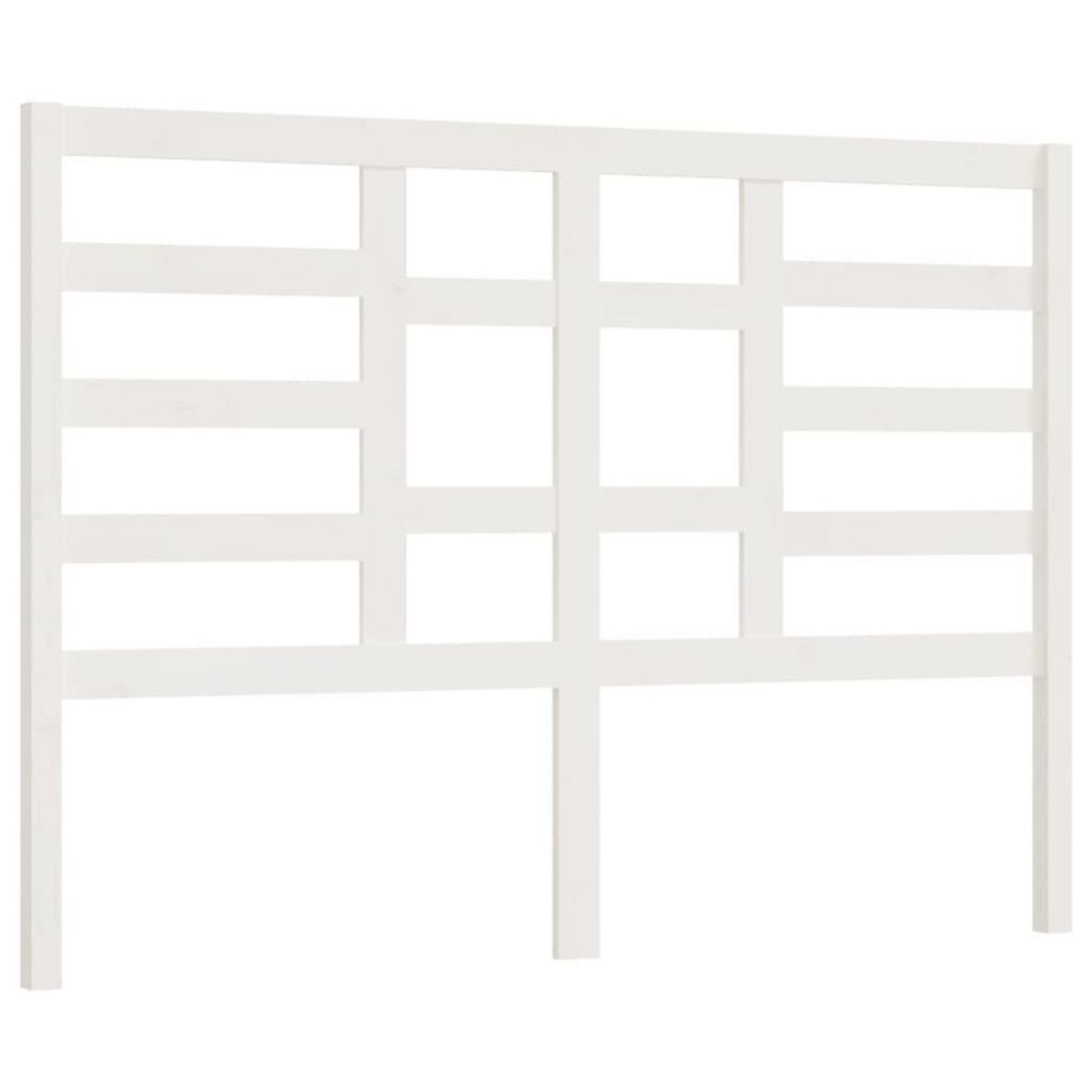 VIDAXL Tete de lit Blanc 166x4x104 cm Bois massif de pin
