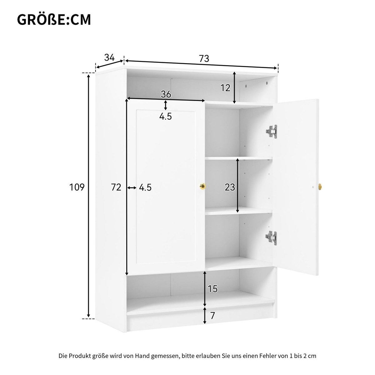 MERAX Meuble à chaussures 12 paires blanc panneaux de particules