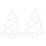 Voir la diapositive 1 : VIDAXL Lumières de Noël silhouette d arbre de Noël 2 pcs 50 LED