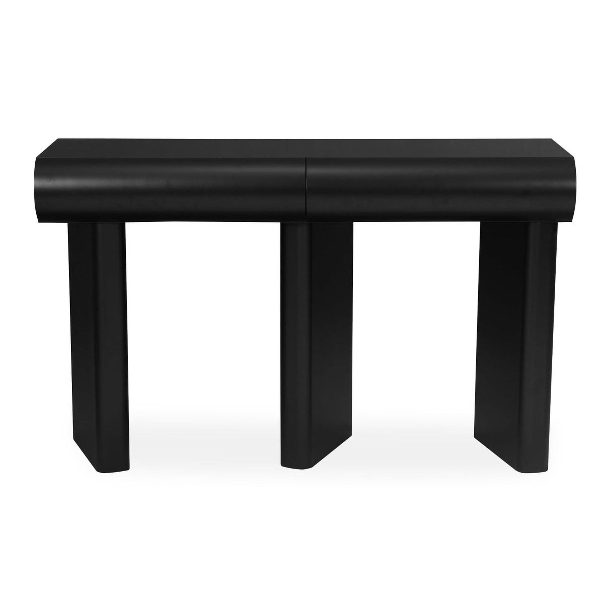 Voir la diapositive 2 : Paris Prix Console design 2 tiroirs  sherazade  121cm noir