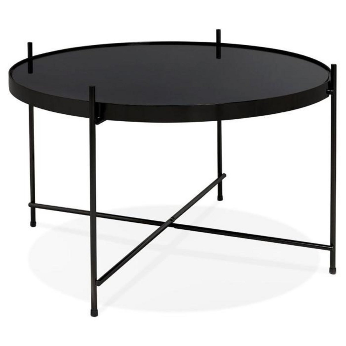 Paris Prix Table Basse Design Ronde  Kamal  63cm Noir