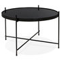 Voir la diapositive 1 : Paris Prix Table Basse Design Ronde  Kamal  63cm Noir