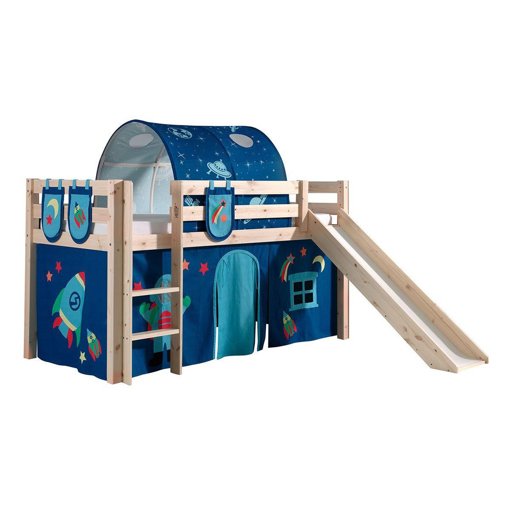 Paris Prix Pack - lit enfant, tente, 3 pochettes & tunnel  pino astronaute ii  naturel