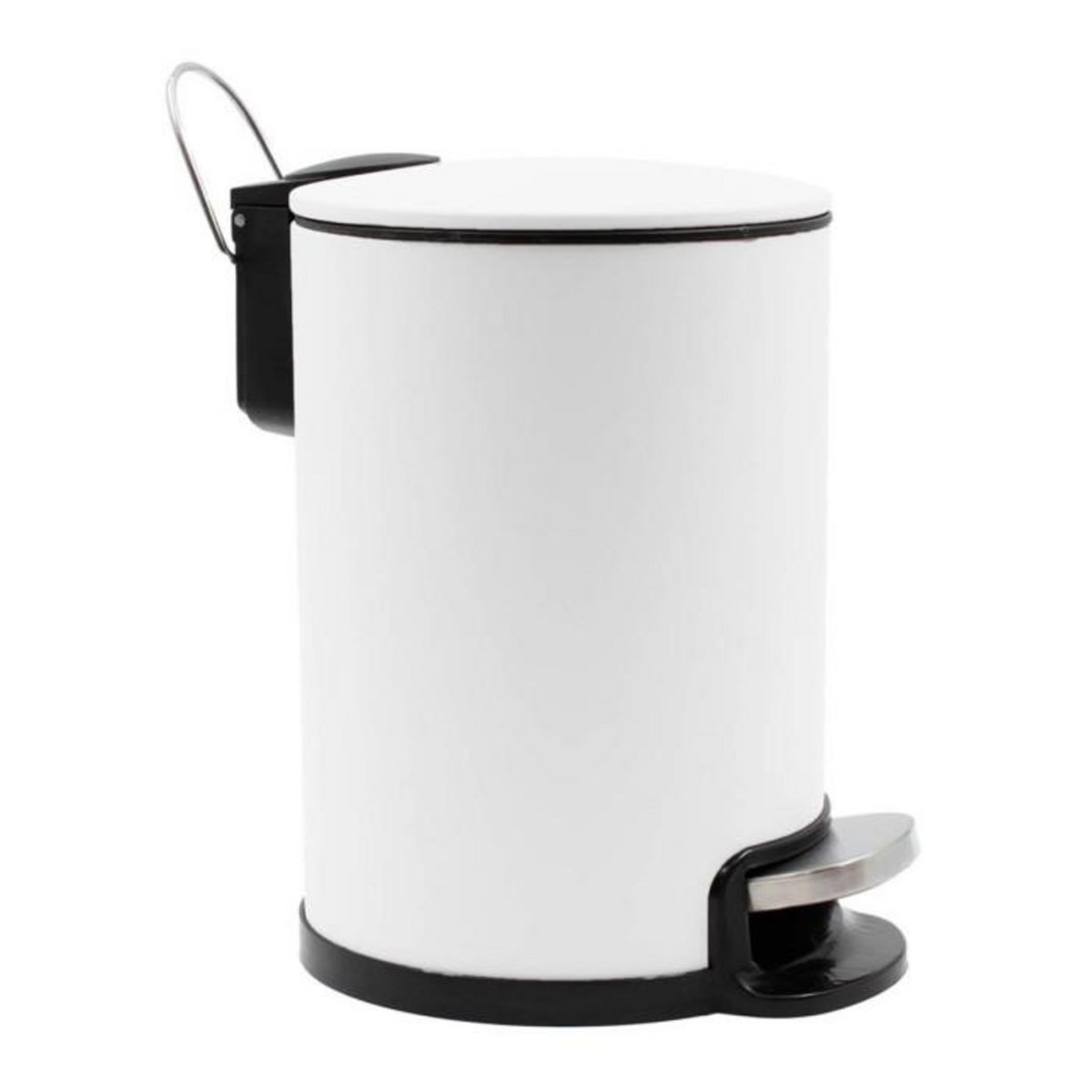 Paris Prix Poubelle de Salle de Bain en Métal  Metaline  3L Blanc