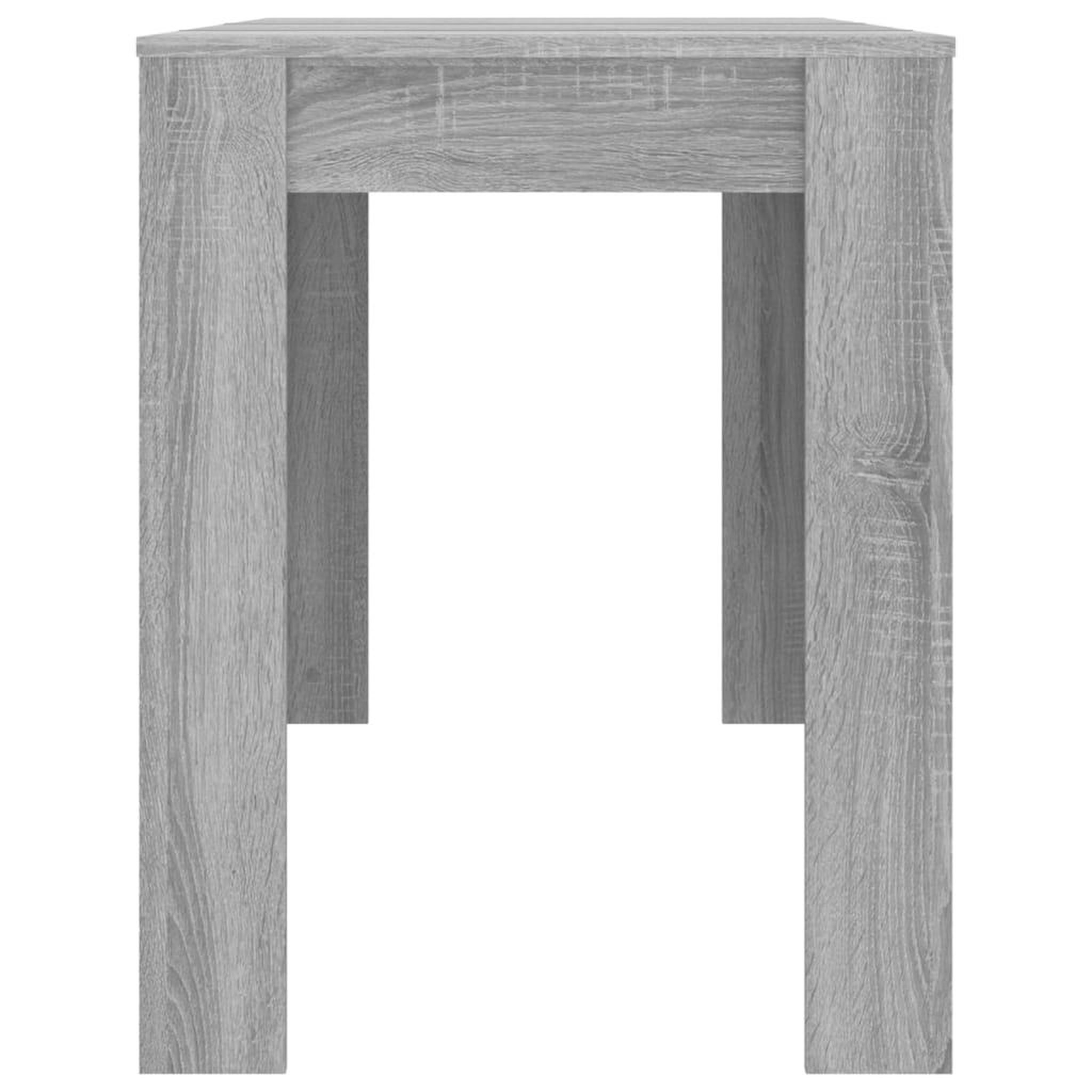 Voir la diapositive 5 : VIDAXL Table a dîner sonoma gris 120x60x76 cm bois d'ingenierie