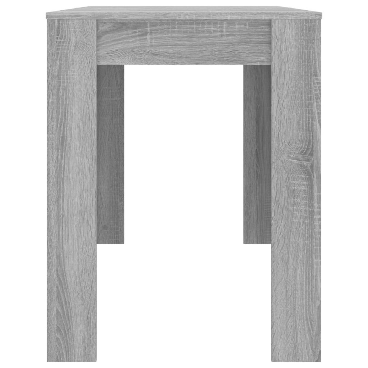 VIDAXL Table a dîner sonoma gris 120x60x76 cm bois d'ingenierie