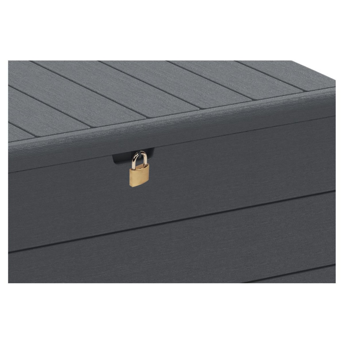 DURAMAX Coffre de rangement jardin - Résine - Gris - 416L