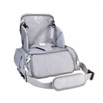 Asalvo Sac Rehausseur Go Anywhere Booster Sushi Gris pour Enfants 6 à 36 Mois