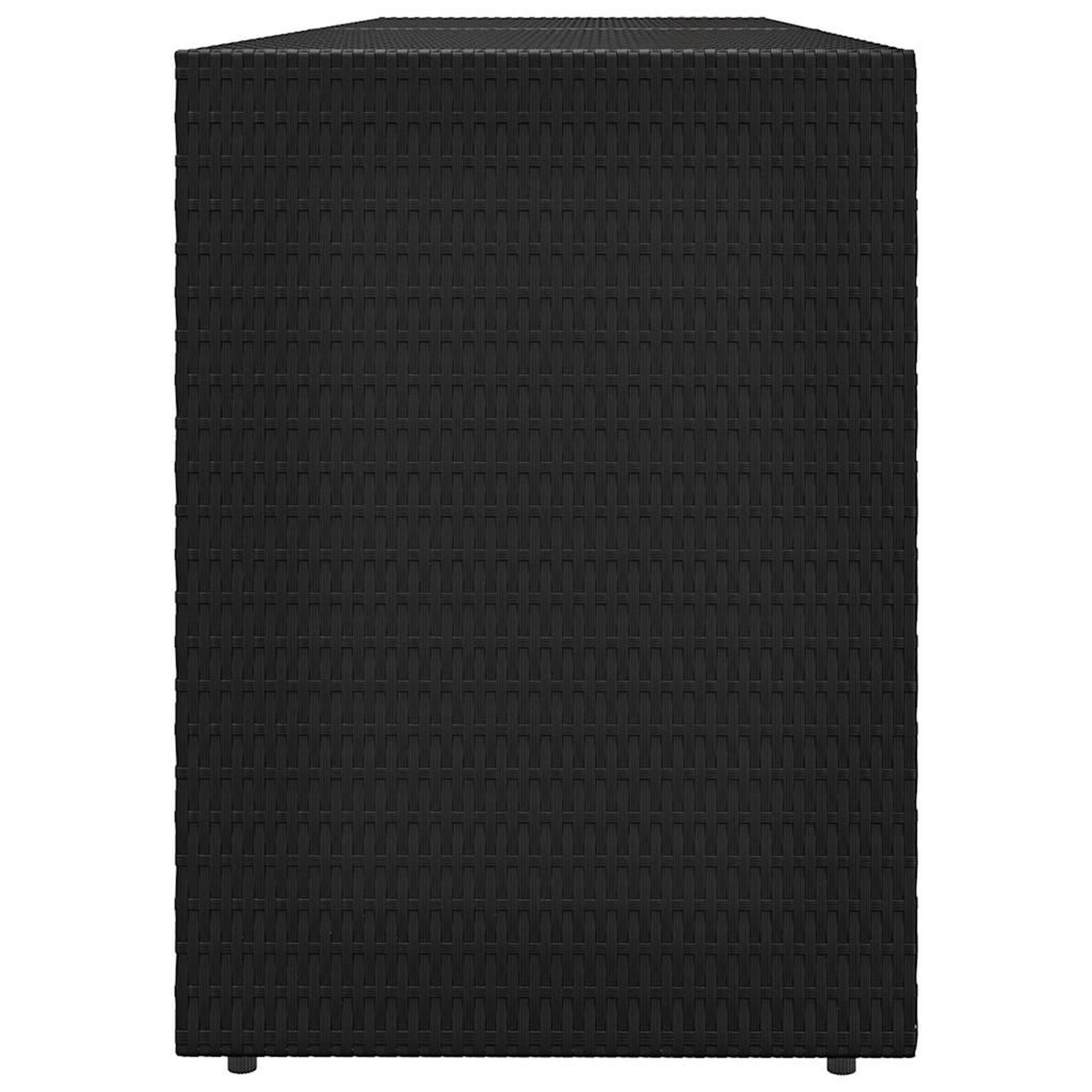 Voir la diapositive 5 : VIDAXL Armoire de rangement jardin Noir 198x55,5x80 cm Resine tressee