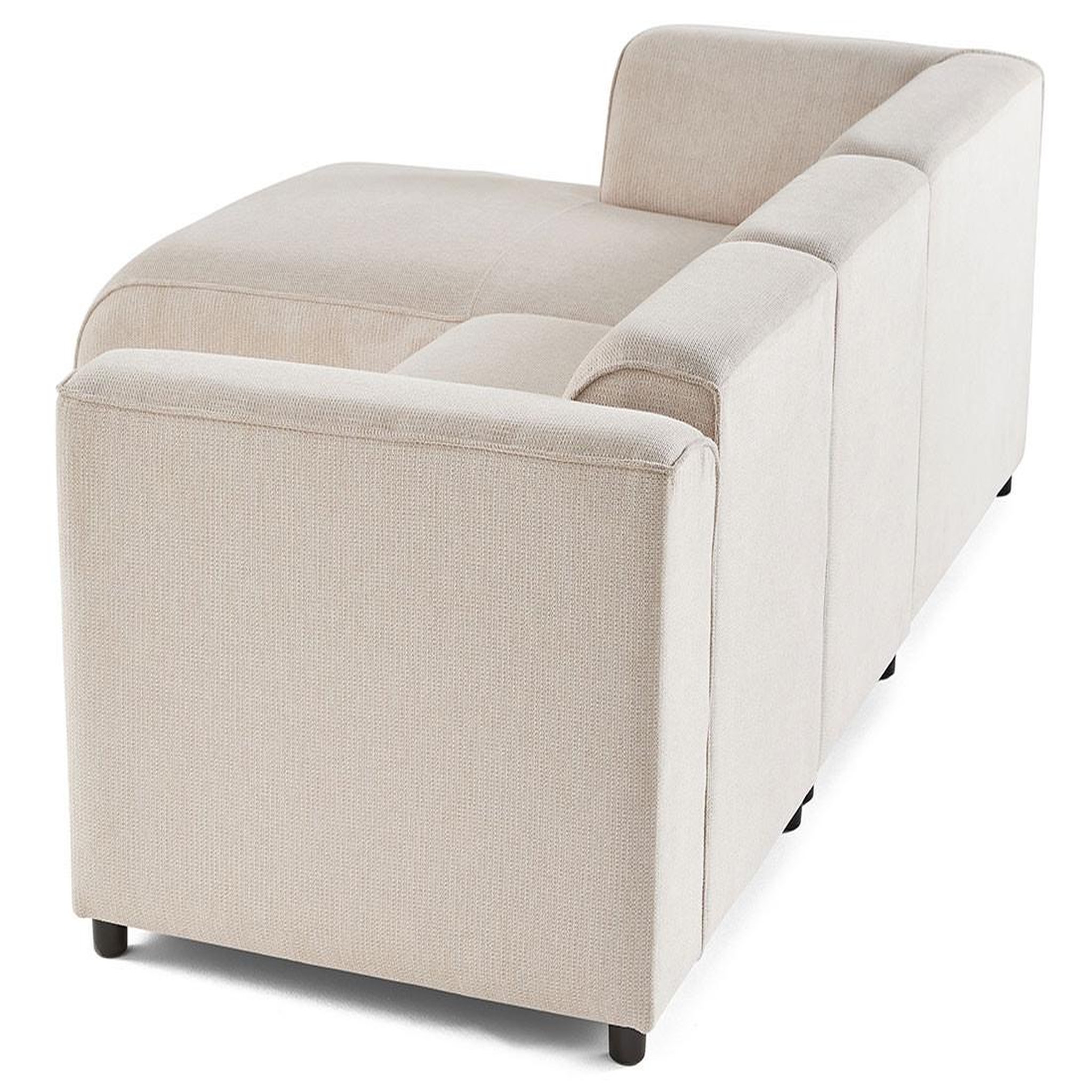 Voir la diapositive 6 : LISA DESIGN Suaro - canapé modulable d'angle gauche 4 places en tissu texturé