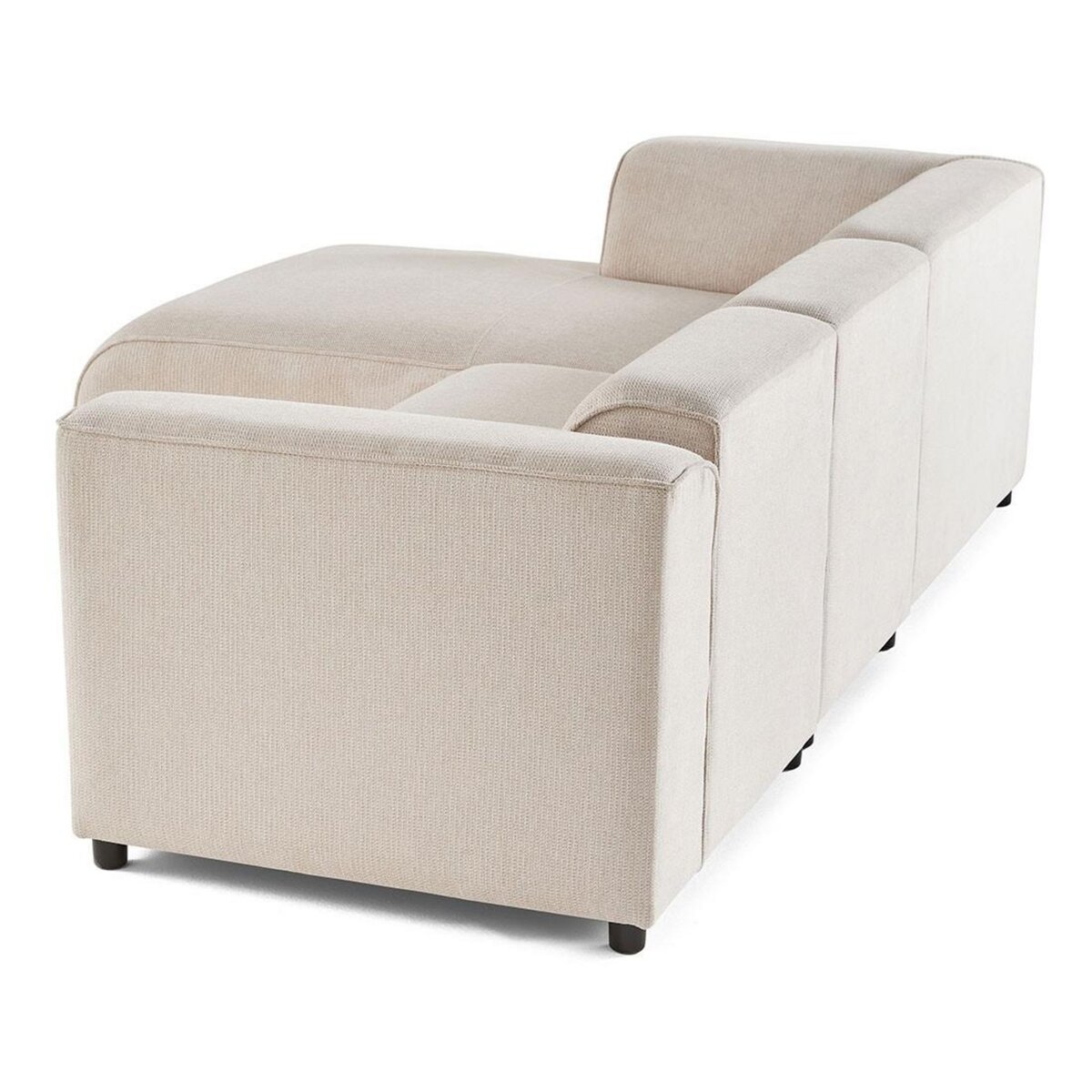 LISA DESIGN Suaro - canapé modulable d'angle gauche 4 places en tissu texturé