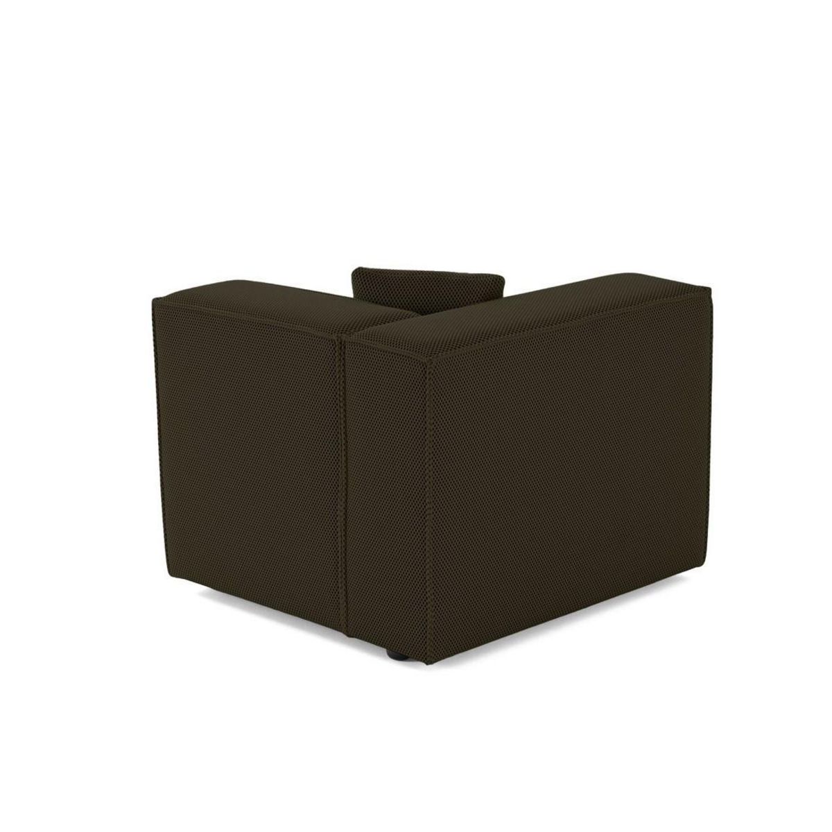 LISA DESIGN Arty - module d'assise gauche - en tissu mailles 3d