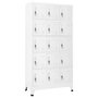 Voir la diapositive 1 : VIDAXL Armoire a casiers Gris clair 90x40x180 cm Acier