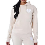 Project X Sweat à Capuche Beige Femme Project X Paris à Cœur Brise. Coloris disponibles : Beige