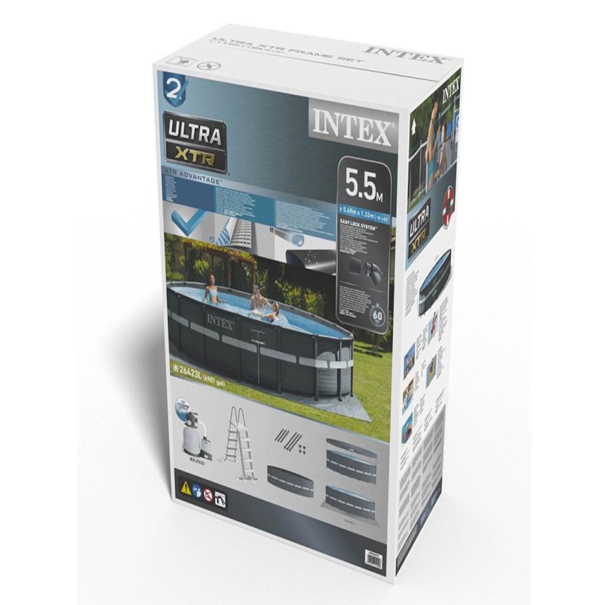 INTEX Piscine tubulaire Ultra XTR Frame ronde 5,49 x 1,32 m - Intex