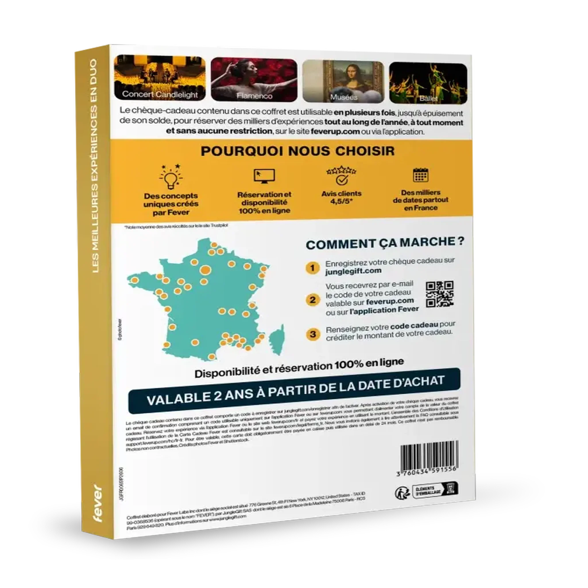 Voir la diapositive 2 : FEVER Coffret cadeau Fever - Les meilleures expériences en duo