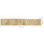 Voir la diapositive 6 : VIDAXL Rouleaux de bordure 3 pcs 120 cm bois de pin impregne