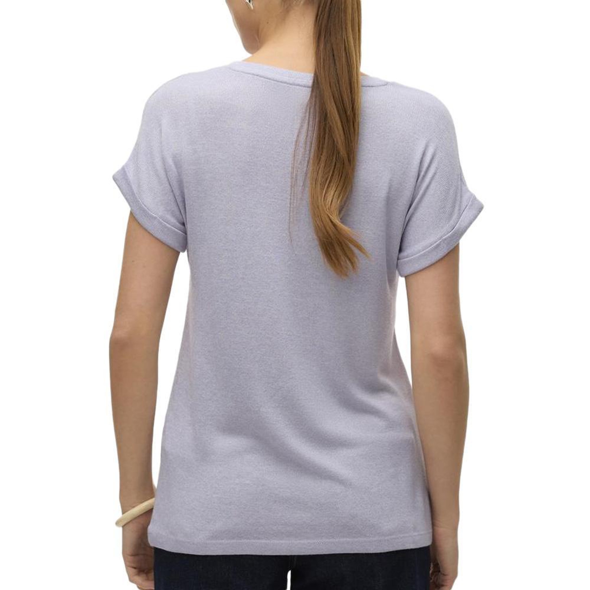 Voir la diapositive 2 : Vero Moda T Shirt Mauve Femme Vero Moda Brianna 10291353