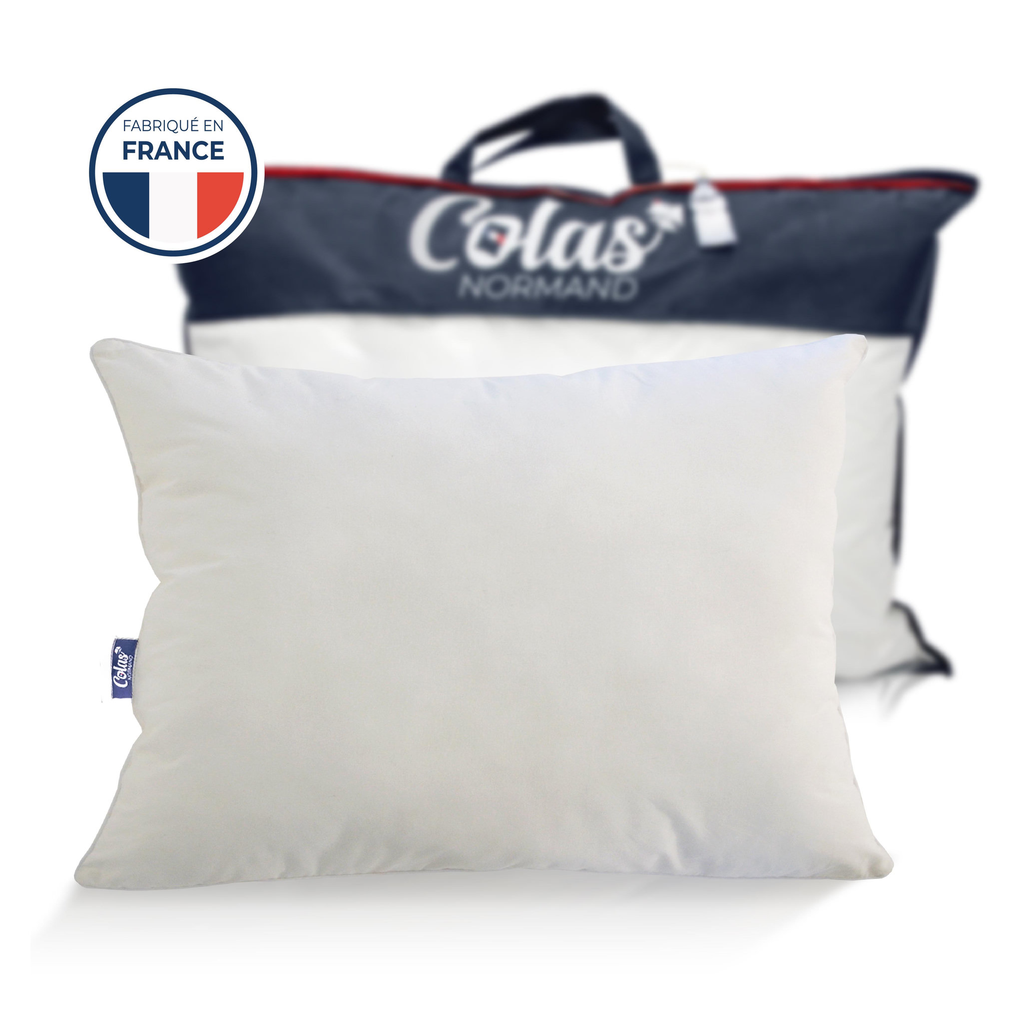 COLAS NORMAND Oreiller Colas Normand coton bio certifié GOTS 50X70