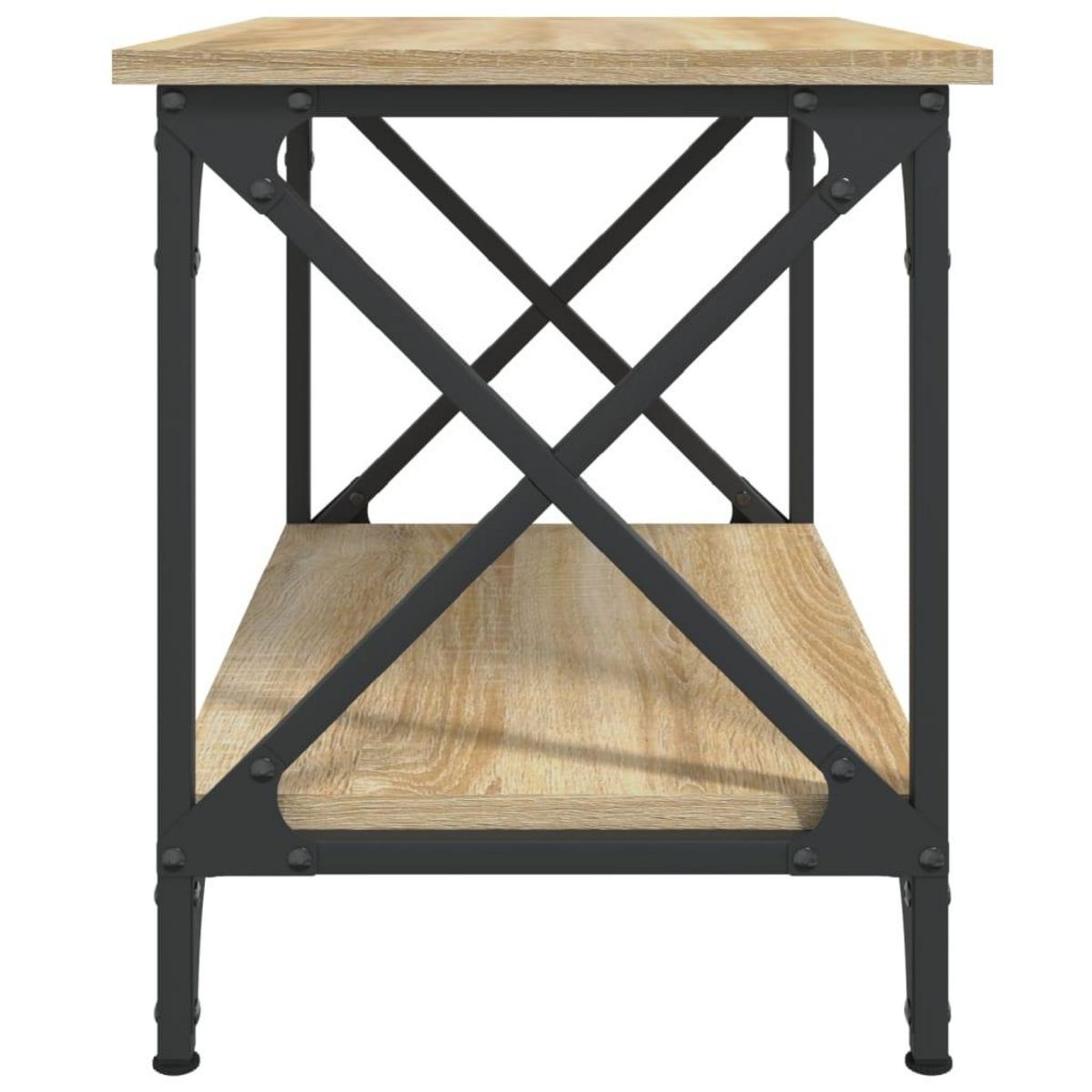 VIDAXL Table d'appoint Chene sonoma 55x38x45 cm Bois d'ingenierie