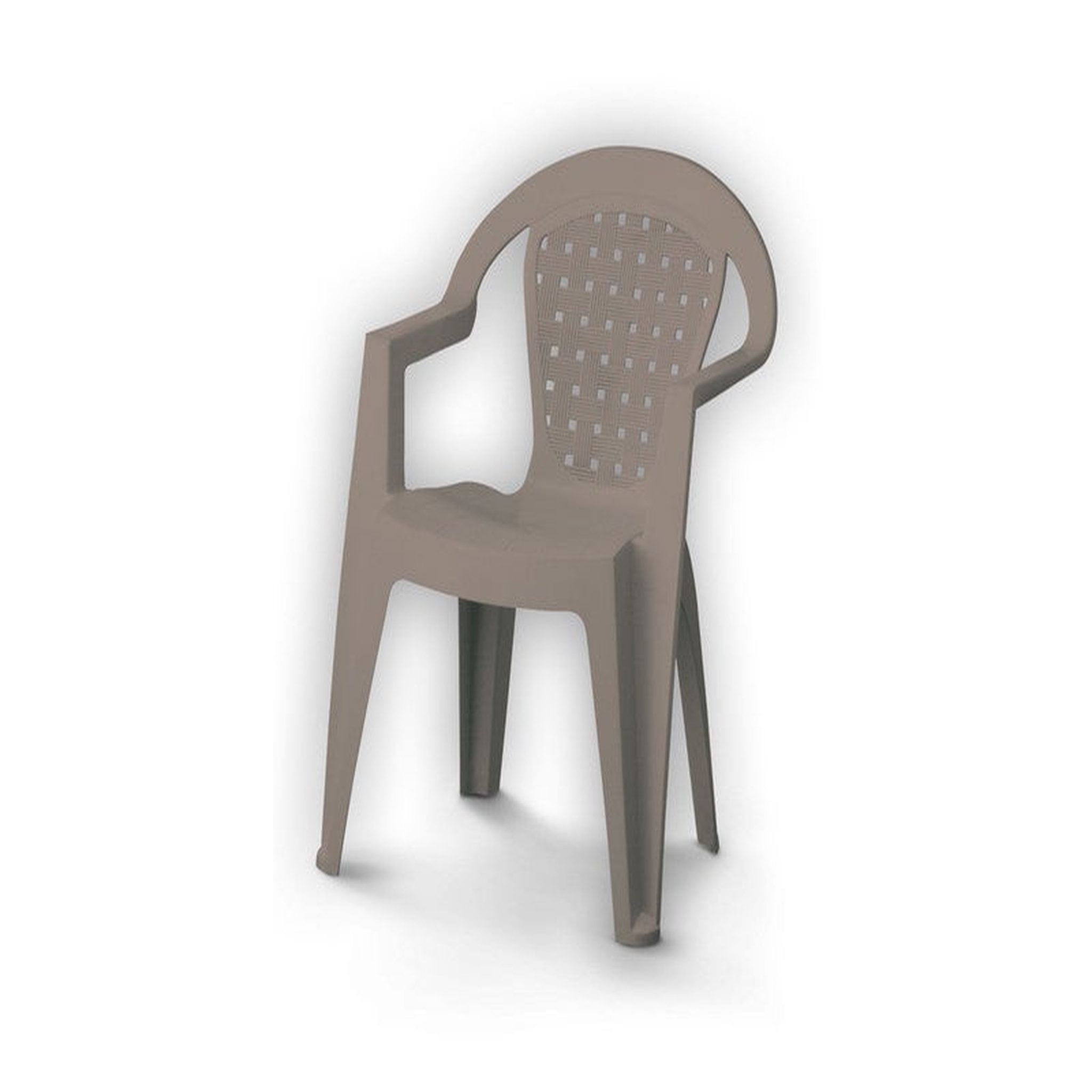CENTRALE BRICO Fauteuil Monobloc Norma Taupe