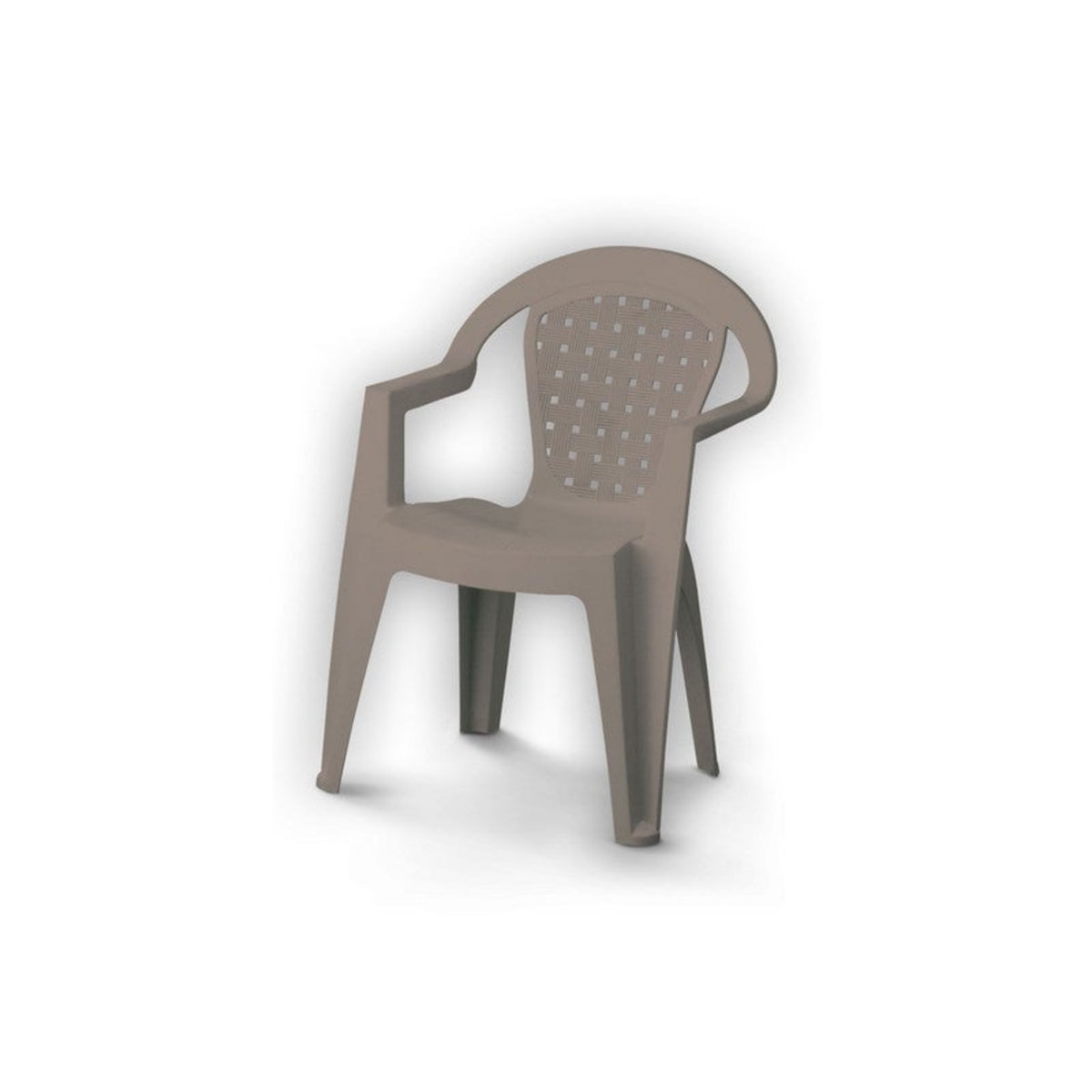 CENTRALE BRICO Fauteuil Monobloc Norma Taupe