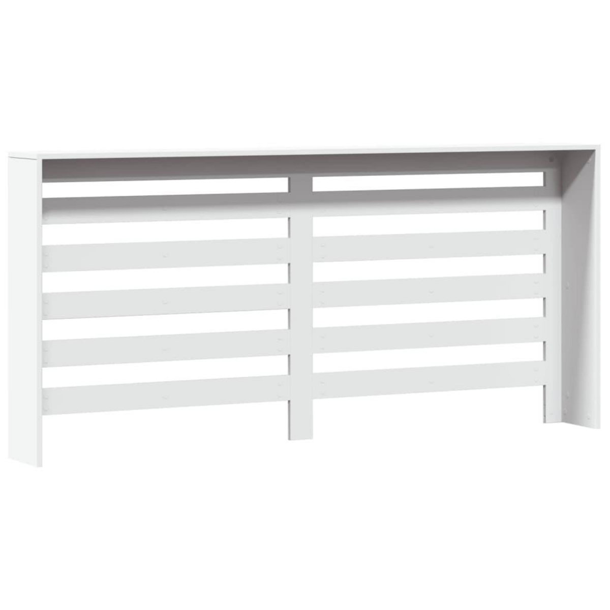 VIDAXL Cache-radiateur blanc 175x20x82 cm bois d'ingenierie